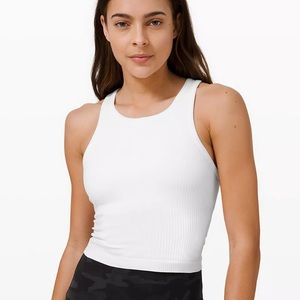 Lululemon Ebb to Street ribbed crop tank top